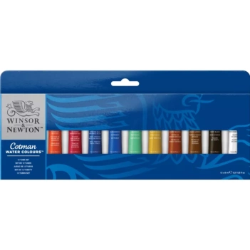 Set Iniciación 12 Tubos Acuarela Cotman Winsor and Newton 8ml