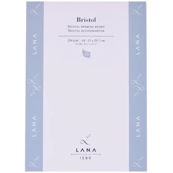 Bloc Bristol grano fino satinado Lana A4 250g/m²