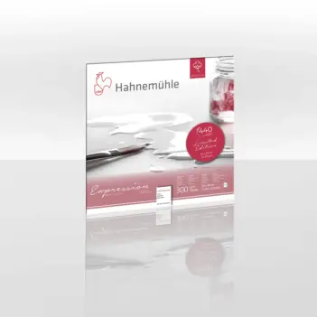 Hahnemühle Expression fine grain watercolour glued pad 300g/m²