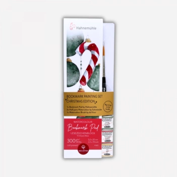 Set pintura marcapáginas Edición navideña Hahnemühle