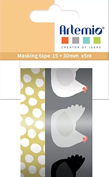 Set de 3 washi tape Dino Artemio