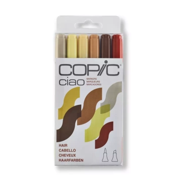 Set De 6 Rotuladores Copic Ciao Tonos Cabello