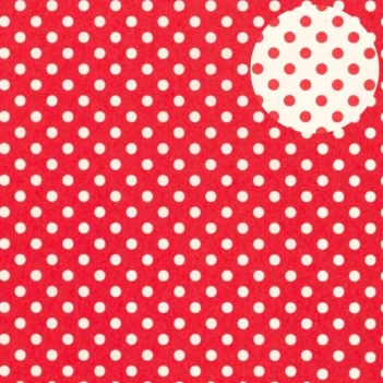 Papel Tassotti Lunares rojos doble cara