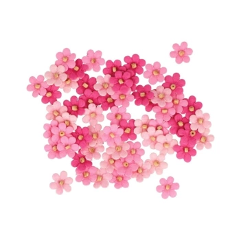 Artemio Recycled cotton flowers Pink 
