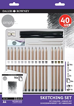 Set 40 Piezas Sketching Daler Rowney