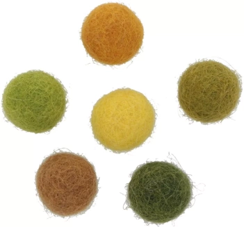 Set 30 pompones de lana afieltrada Morados Artemio 1,5cm