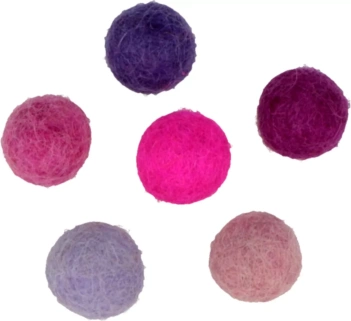 Set 30 pompones de lana afieltrada Rojos Artemio 1,5cm