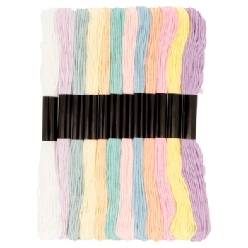 Artemio Set 12 cotton yarns Pastel Colors