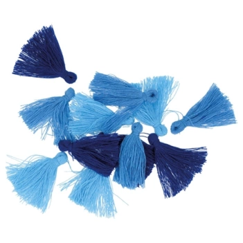 Artemio Set 12 tassels blue