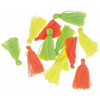 Artemio Set 12 tassels Neon