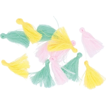 Artemio Set 12 tassels Pastel