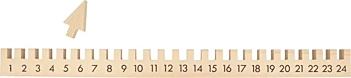 Calendario de Adviento de Madera con Muescas Artemio

