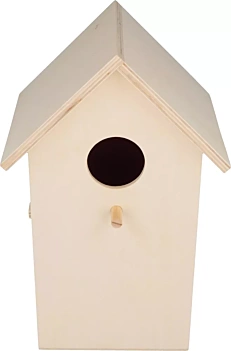 Casita de pájaros de madera con 1 compartimento Artemio