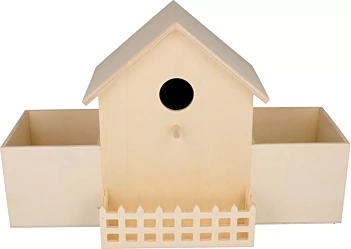 Casita de pájaros de madera Corazón Artemio