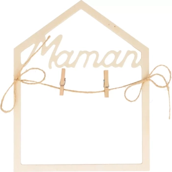 Silueta de madera Super Maman Artemio