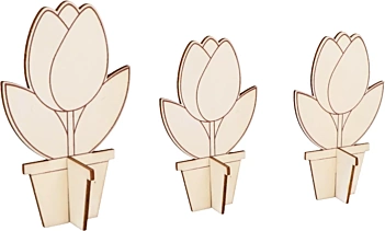 Artemio Set 3 3d Tulips 