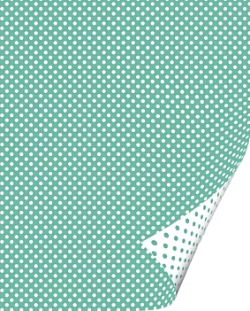 Papier Tassotti Double Aquamarine à pois