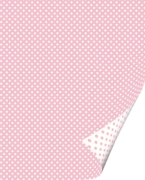 Papier à pois rose de Double Tassotti