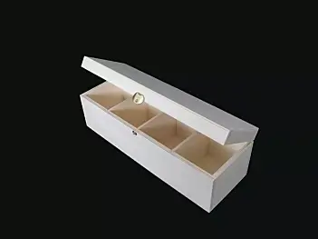 Caja de almacenamiento de cinturones y corbatas de madera