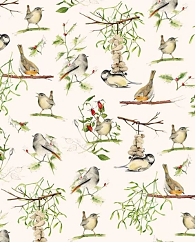 Papel pájaros Tassotti