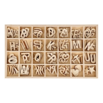 Artemio Wooden alphabet 2cm