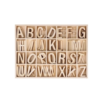 Artemio Wooden alphabet 3cm