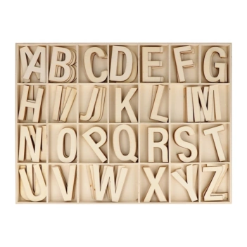 Artemio Wooden alphabet 6cm