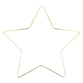 Artemio Metal ring Golden Star 28cm