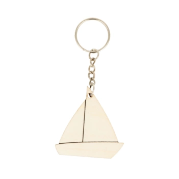 Artemio Wooden keyring boat