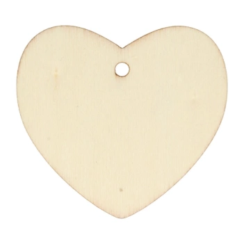 Artemio Set 6 wooden labels Heart