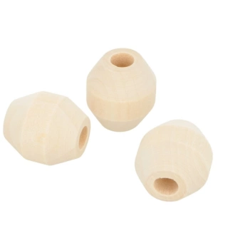 Artemio Set 3 large wooden beads 