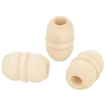 Artemio Set 3 small wooden beads 