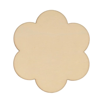 Artemio Set 4 wooden coasters Flower