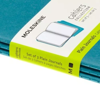 Set 3 Libretas Azul Eléctrico Moleskine 9x14cm