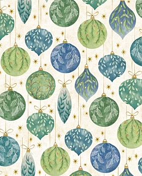 Papel bolas de Navidad Tassotti