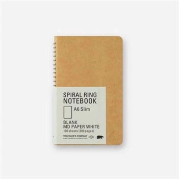 Midori spiral notebook blank Slim Traveler's Company A6