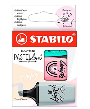 Stabilo Boss Original Set 3 Love Mini Pastell Markers