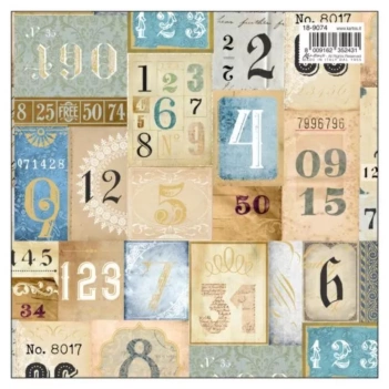 Papel Astral Numbers Kartos 49,5x68cm

