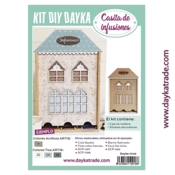 Kit DIY Caja Casita Té e Infusiones de Tres Carriles Dayka