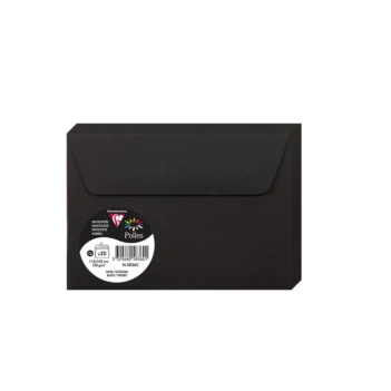 Set 20 sobres negros Pollen Clairefontaine 114x162mm