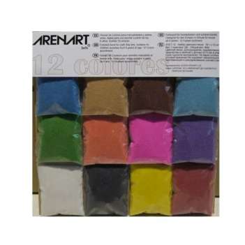 Set de 12 Arenas de Colores Arenart
