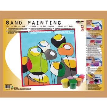 Arenart Kit Pintar con Arenas de Colores Flores Modernas Arenart 38x38cm