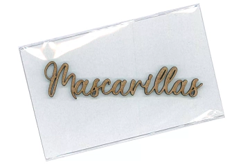 Die-cut de madera Mascarillas Mi Tienda de Arte