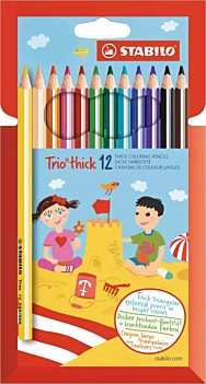 Set de 12 crayons épais STABILO Trio