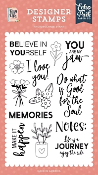 SUPER DEAL **30%** Echo Park Day In The Life Nº2 Clear Stamps You Are My Jam 