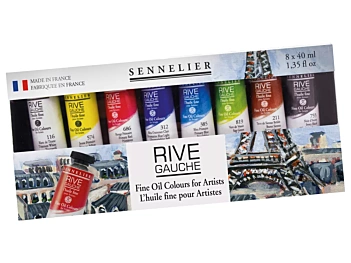 Zestaw 8 Farb Olejnych Rive Gauche Sennelier 40ml