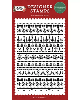 SUPER DEAL **30%** Carta Bella Christmas Sweater Christmas Flora Stamps