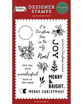 SUPER DEAL **30%** Carta Bella Christmas Time In The City Christmas Flora Stamps