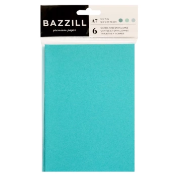Pack 6 Tarjetas y Sobres Greens Bazzill