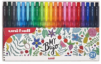 Zestaw 21 długopisów żelowych Signo My Bujo Uni-Ball